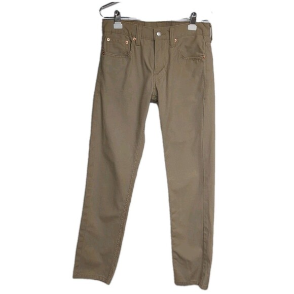 Levi's Original 511 Slim Straight Fit Men 30x32 Jeans Khaki Beige - Picture 1 of 13